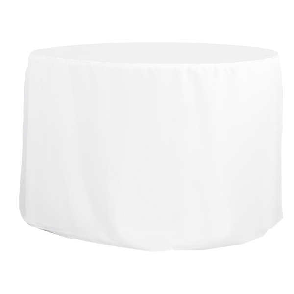 WITHOUT PLEAT ROUND BANQUETTE TABLECOVER