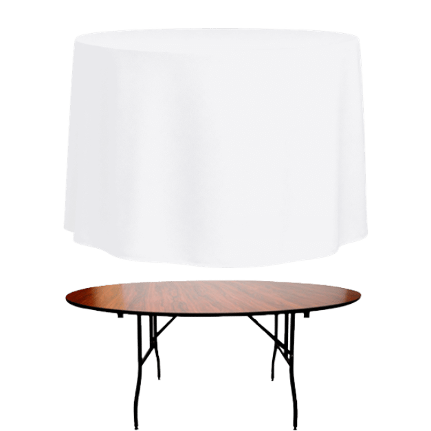 PARIS BOX - NO PLEAT ROUND BANQUET TABLECLOTH 