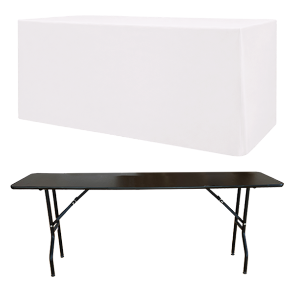  PARIS BOX - WITHOUT PLEAT - RECTANGULAR BANQUET TABLECLOTH - 4 SIDE CLOSED